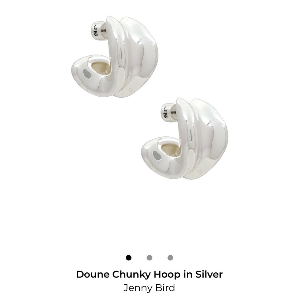 Jenny Bird Doune Silver Hoop Earrings